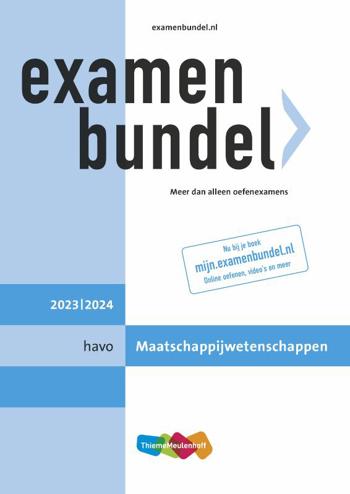 9789006648300 - Examenbundel 2023-2024 havo maatschappijwetenschappen