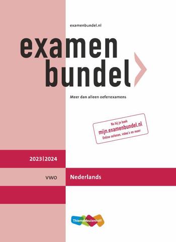 9789006648423 - Examenbundel 2023-2024 vwo nederlands