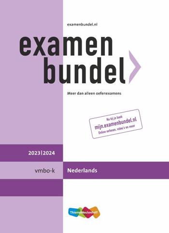 9789006648607 - Examenbundel 2023-2024 vmbo-k nederlands
