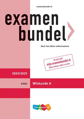 9789006650662 - Examenbundel 2024-2025 online+boek vwo wiskunde-a