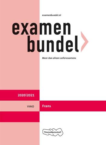 9789006781359 - Examenbundel 2020-2021 vwo frans