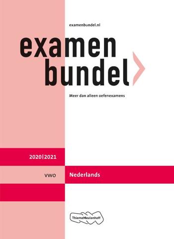 9789006781410 - Examenbundel 2020-2021 vwo nederlands