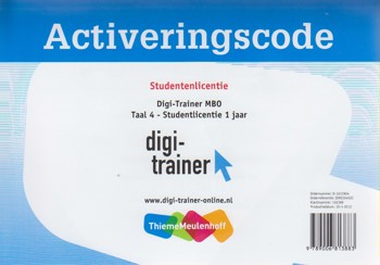 9789006813883 - (ECK) Digi-trainer mbo 4 taal studentlicentie (1 jaar)