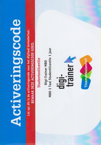 9789006813920 - (ECK) Digi-trainer mbo 3 taal studentlicentie (1 jaar)