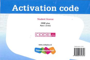 9789006814316 - Code plus 0-A1 cursistlicentie 3 maanden deel 1