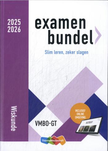 9789006994278 - Examenbundel vmbo-gt/mavo Wiskunde 2025/2026