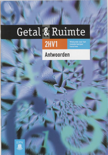 9789011037816 - Getal en ruimte antwoorden 2hv1 (oude editie)