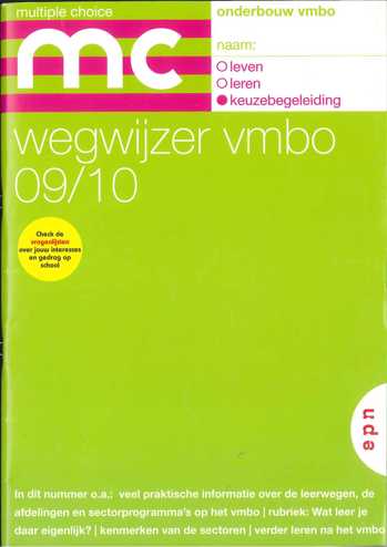 9789011108103 - Multiple choice 09-10 onderbouw vmbo wegwijzer