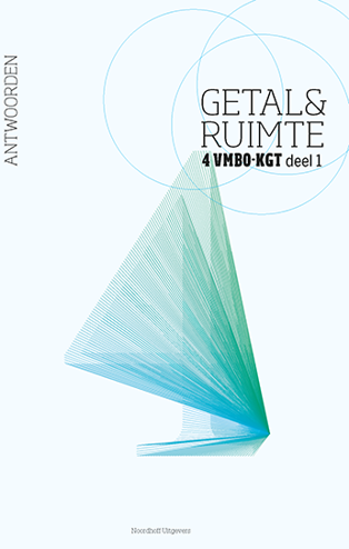 9789011111301 - Getal en ruimte (10e ed) 4 vmbo-kgt antwoordenboek deel 1
