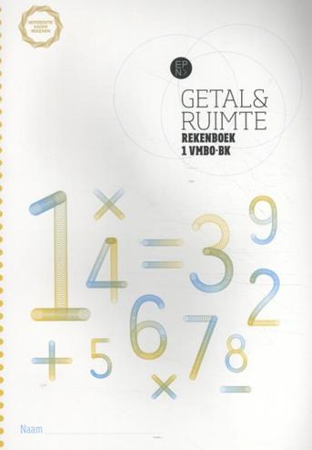9789011111660 - Getal en ruimte 1 vmbo-bk rekenboek