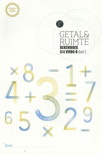 9789011112193 - Getal en ruimte 3/4 vmbo-b rekenboek deel 1