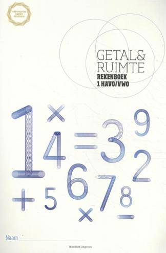 9789011113312 - Getal en ruimte 1hv rekenboek