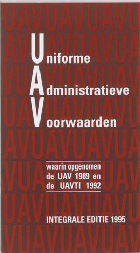 9789012082228 - Uniforme administratie voorwaarden 1995