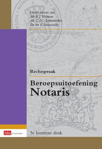 9789012390781 - Rechtspraak beroepsuitoefening notaris