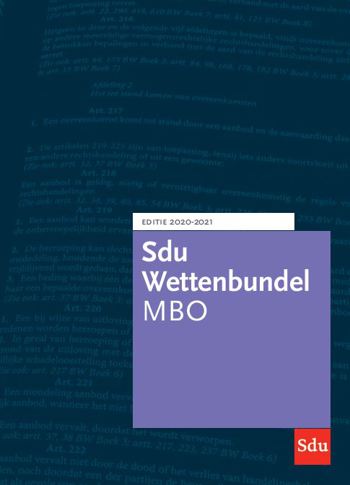 9789012406086 - Sdu Wettenbundel MBO 2020-2021
