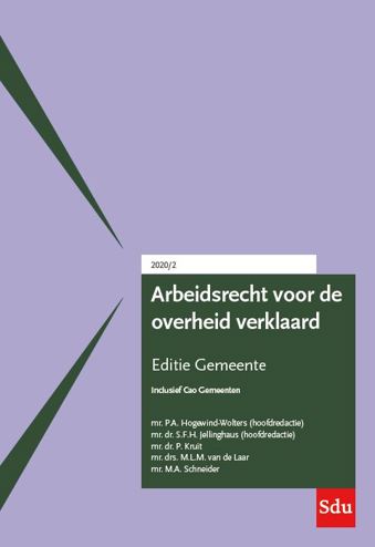 9789012406116 - Arbeidsrecht voor de overheid verklaard, Editie Gemeente. 2020/2