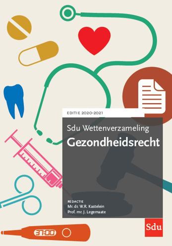 9789012406321 - Sdu Wettenverzameling Gezondheidsrecht 2020-2021
