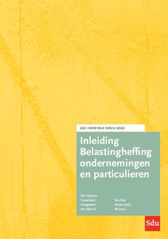 9789012407519 - Inleiding Belastingheffing ondernemingen en particulieren 2022