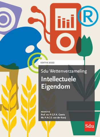 9789012407601 - Sdu Wettenverzameling Intellectuele Eigendom. Editie 2022