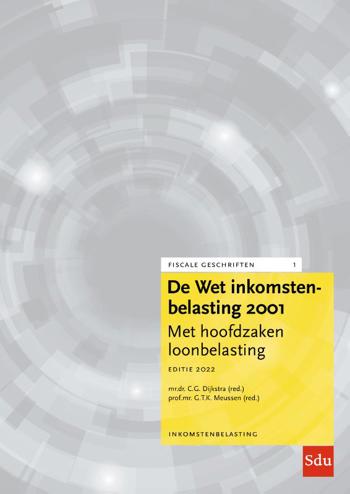 9789012408349 - De Wet Inkomstenbelasting 2001, Editie 2022