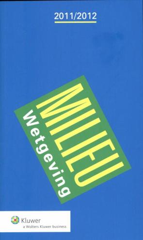 9789013090192 - Milieuwetgeving 2011-2012