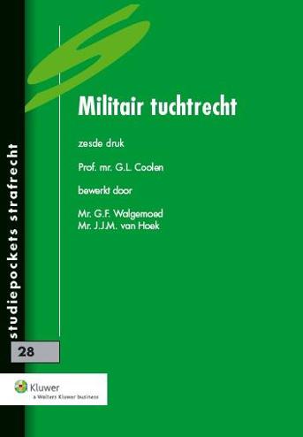9789013109689 - Militair tuchtrecht
