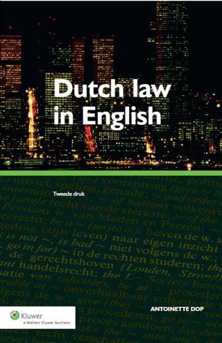 9789013111972 - Dutch law in English