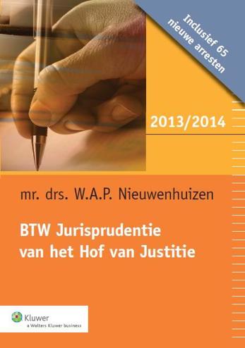 9789013115406 - BTW jurisprudentie van het Hof van Justitie 2013-2014