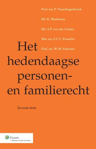 9789013121964 - Het hedendaagse personen- en familierecht