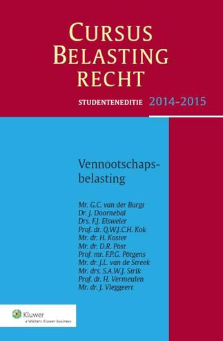 9789013122909 - Studenteneditie Cursus Belastingrecht Vennootschapsbelasting