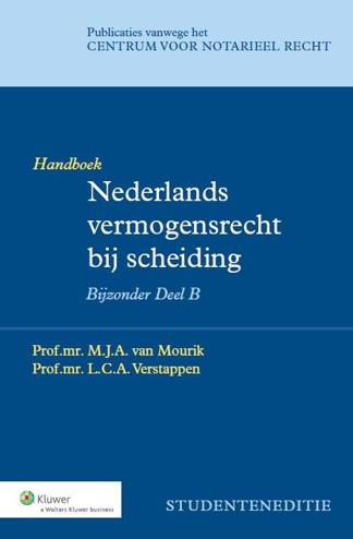 9789013123241 - Handb.Nederl.vermogensrecht bij scheiding Bijzonder Deel B Studentened