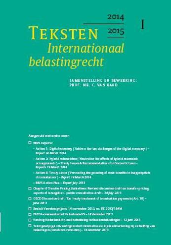 9789013125078 - Teksten internationaal belastingrecht / 2014/2015