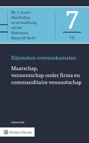 9789013125856 - Asser 7-VII Maatschap, vennootschap onder firma en commanditaire vennootschap