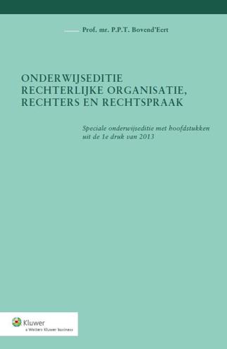 9789013126280 - Rechterlijke organisatie, rechter en rechtspraak