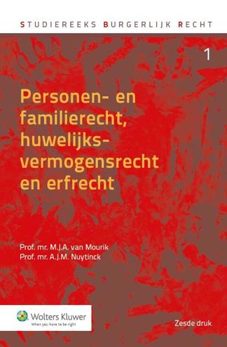 9789013126990 - Personen- en familierecht, huwelijksvermogensrecht en erfrecht