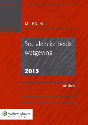 9789013128802 - Socialezekerheidswetgeving 2015