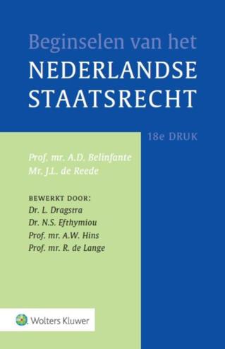 9789013129144 - Beginselen van het Nederlands staatsrecht