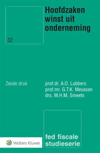 9789013133974 - Hoofdzaken winst uit onderneming