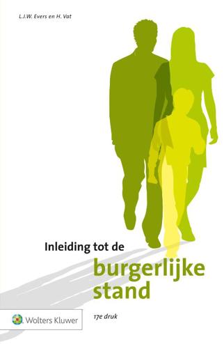 9789013136166 - Inleiding tot de burgerlijke stand