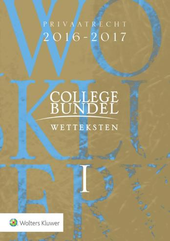 9789013136241 - Kluwer Collegebundel editie 2016/2017