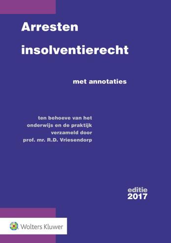 9789013140583 - Arresten insolventierecht