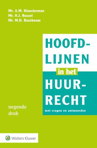 9789013140811 - Hoofdlijnen in het huurrecht