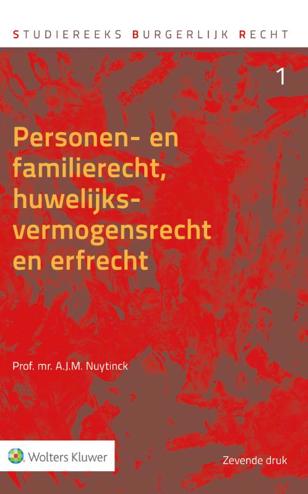 9789013143294 - Personen- en familierecht, huwelijksvermogensrecht en erfrecht