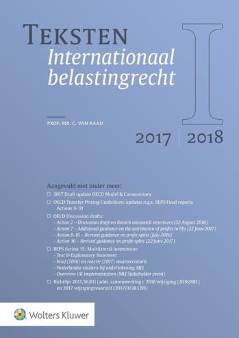 9789013143706 - Teksten Internationaal belastingrecht 2017/2018