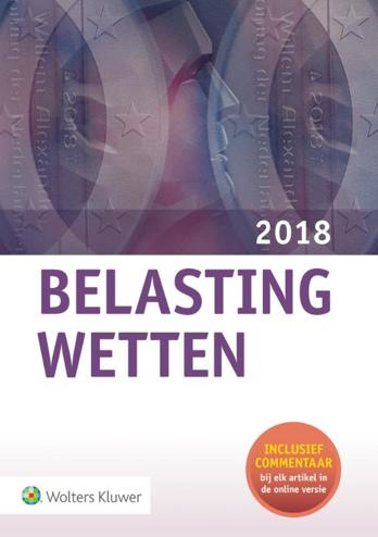 9789013144536 - Pocket Belastingwetten 2018