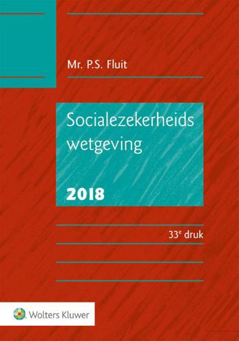9789013147384 - Socialezekerheidswetgeving 2018