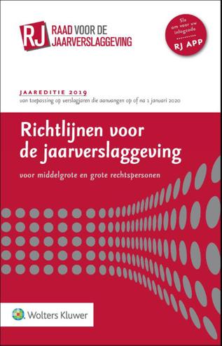 9789013151688 - Richtlijnen voor de jaarverslaggeving, middelgrote en grote rechtspersonen 2019