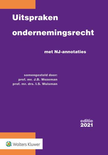 9789013152982 - Uitspraken ondernemingsrecht 2021: met NJ-annotaties