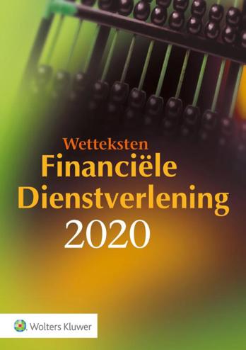 9789013155655 - Wetteksten Financiele Dienstverlening 2020
