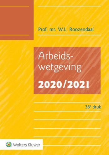 9789013157130 - Arbeidswetgeving 2020/2021